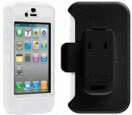 iPhone 4 4s OtterBox Defender White Skin Black Holster