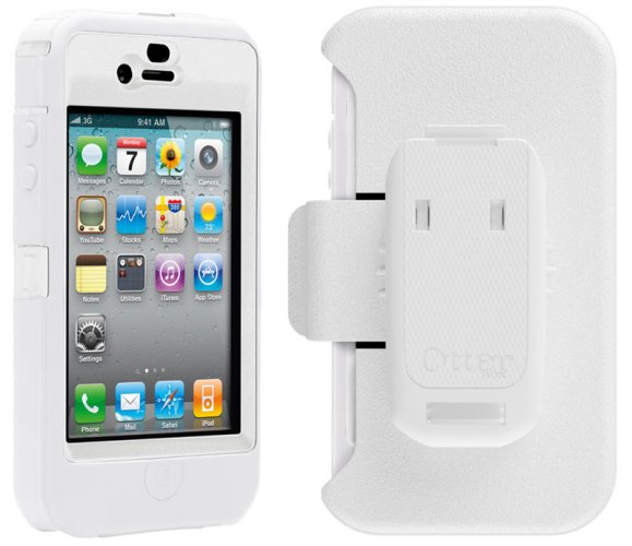iPhone 4 4s Otterbox defender White Case